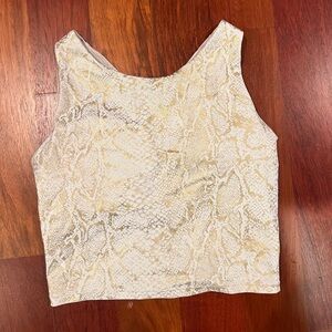 Mono B Snake Print Workout Top